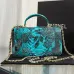 16Chanel Python Skin Small Crossbody Leather Bag #A49181