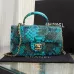 17Chanel Python Skin Small Crossbody Leather Bag #A49181