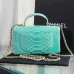 24Chanel Python Skin Small Crossbody Leather Bag #A49181