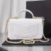 9Chanel Python Skin Small Crossbody Leather Bag #A49181