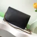 3Chanel Small Flap Bag Black Shiny Grained Calfskin Brushe #A49178