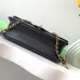 4Chanel Small Flap Bag Black Shiny Grained Calfskin Brushe #A49178