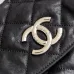 5Chanel chain around hobo Black/silver #A50979