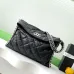 1Chanel chain around hobo Black/silver #A50979