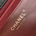 9Maxi clutch bag, Grained shiny calfskin &amp; gold-tone metal, black #A49177