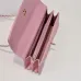 22Wallet on chain - Shiny grained calfskin &amp; silver-tone metal #A49149