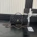 11Wallet on chain - Shiny grained calfskin &amp; silver-tone metal #A49149