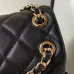 4Chanel Black Quilted Calfskin Medium Duma Pockets #A49150