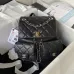1Chanel Black Quilted Calfskin Medium Duma Pockets #A49150
