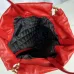 12Chanel Chanel 22 Coco Mark Border Calf Leather Black/White/Red #A49197