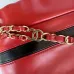 15Chanel Chanel 22 Coco Mark Border Calf Leather Black/White/Red #A49197
