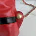 16Chanel Chanel 22 Coco Mark Border Calf Leather Black/White/Red #A49197