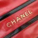 17Chanel Chanel 22 Coco Mark Border Calf Leather Black/White/Red #A49197
