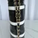 6Chanel Chanel 22 Coco Mark Border Calf Leather Black/White/Red #A49197