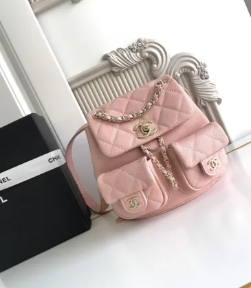 Chanel Duma Backpack Caviar Leather Gold Hardware #A49133