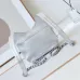 17Chanel Mini F-Shaped Backpack, Champagne Gold Space Silver Diamond Checkered Tofu Bag #A49214