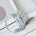 18Chanel Mini F-Shaped Backpack, Champagne Gold Space Silver Diamond Checkered Tofu Bag #A49214