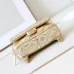 7Chanel Mini F-Shaped Backpack, Champagne Gold Space Silver Diamond Checkered Tofu Bag #A49214