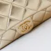 10Chanel Mini F-Shaped Backpack, Champagne Gold Space Silver Diamond Checkered Tofu Bag #A49214
