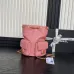 18Chanel Mochila, Piel de cordero efecto brillo y metal dorado #A49155