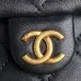 4Chanel Mochila, Piel de cordero efecto brillo y metal dorado #A49155