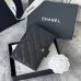 6CHANEL Grained Calfskin Quilted passport Holder Wallet #A50709