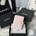 9CHANEL Grained Calfskin Quilted passport Holder Wallet #A50709