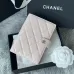 1CHANEL Grained Calfskin Quilted passport Holder Wallet #A50709