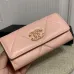 12CHANEL Lambskin Quilted Chanel 19 Flap Wallet #A49138