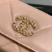 13CHANEL Lambskin Quilted Chanel 19 Flap Wallet #A49138