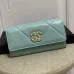 19CHANEL Lambskin Quilted Chanel 19 Flap Wallet #A49138
