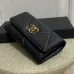 3CHANEL Lambskin Quilted Chanel 19 Flap Wallet #A49138