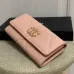 11CHANEL Lambskin Quilted Chanel 19 Flap Wallet #A49138