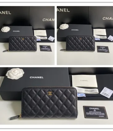 CHANEL Matelasse Classic Long Zip Wallet #A49137