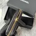 16Chanel Classic Caviar Quilted Zip Card Holder Black Wallet #A49135