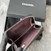 9Chanel Classic Caviar Quilted Zip Card Holder Black Wallet #A49135