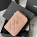 21Chanel Classic Caviar Quilted Zip Card Holder Wallet  #A49136