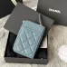 3Chanel Classic Caviar Quilted Zip Card Holder Wallet  #A49136