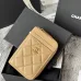 11Chanel Classic Caviar Quilted Zip Card Holder Wallet  #A49136