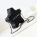 6Authentic CHANEL AS4579 Shoulder bag Black/White/Golden #A49211
