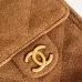 18Bowling bag leather handbag Chanel Camel in Leather  #A50980