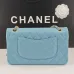 12CHANEL 18C Iridescent Tiffany Blue Caviar Medium #A50708