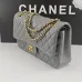 21CHANEL 18C Iridescent Tiffany Blue Caviar Medium #A50708