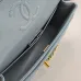 9CHANEL 18C Iridescent Tiffany Blue Caviar Medium #A50708