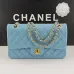 10CHANEL 18C Iridescent Tiffany Blue Caviar Medium #A50708