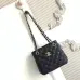 10CHANEL Caviar Quilted Mini Bucket Bag Black #A49782