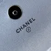 3CHANEL Metallic Goatskin Quilted Star Flap Waist Belt #A49186