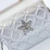 8CHANEL Metallic Goatskin Quilted Star Flap Waist Belt #A49186