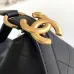 7CHANEL Quilted CC GHW Chain Shoulder Bucket Bag Calfskin Leather Black #A50939