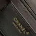 9CHANEL Quilted CC GHW Chain Shoulder Bucket Bag Calfskin Leather Black #A50939